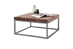 QUARTIER Couchtisch LUCINDA 75 x 75 cm Cracked Akazie