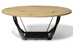 QUARTIER Couchtisch Mona 100x60 cm Artisan Eiche Dekor/schwarz