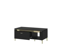 QUARTIER Couchtisch NORICA 110,4x46 cm schwarz matt