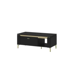 QUARTIER Couchtisch NORICA 110,4x46 cm schwarz matt
