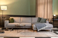 QUARTIER Couchtisch rund LORENZ Rattangeflecht