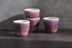 CreaTable Becher SQUEEZY CALDERA Steinzeug 350 ml Rosa