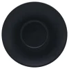 CreaTable Cappuccino-Untertasse SOFT TOUCH 6er Set 15 cm Steinzug schwarz