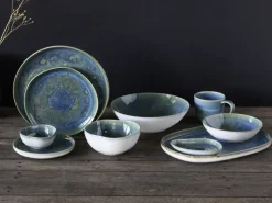 CreaTable Dessertteller YUKI 6er Set 22 cm Hochwertiges Steinzeug