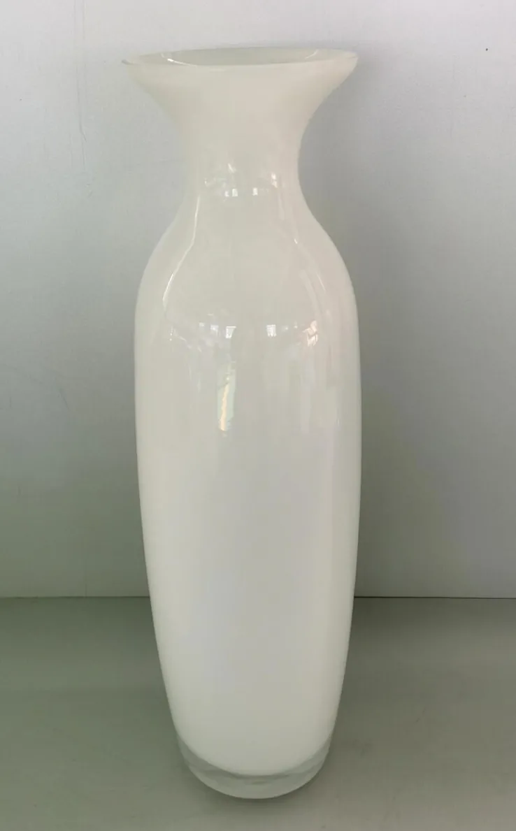 Deko Vase 40 cm weiß