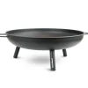 deluxe4home Feuerschale XL 58 cm schwarz