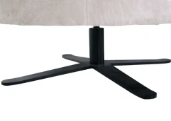 INTERhome Drehsessel JIM-S Chenille-Bezug beige/schwarz