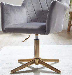 Drehstuhl 55 x 97 cm grau