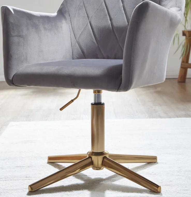 Drehstuhl 55 x 97 cm grau