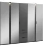 QUARTIER Drehtürenschrank LA RIOJA grau