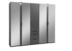 QUARTIER Drehtürenschrank LA RIOJA grau