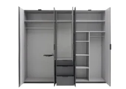 QUARTIER Drehtürenschrank LA RIOJA grau