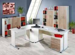 Eckplatte SERIE200 65 x 65 cm weiß