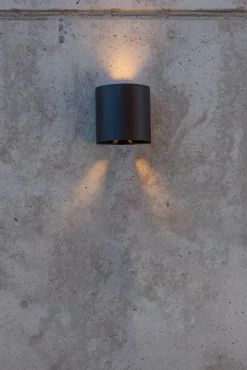 ECO-LIGHT LED Außenwandleuchte GEMINI BEAMS 11 cm schwarz