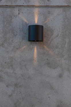 ECO-LIGHT LED Außenwandleuchte GEMINI BEAMS 11 cm schwarz