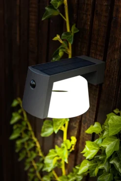 ECO-LIGHT LED Solar Außenwandleuchte MOON B anthrazit
