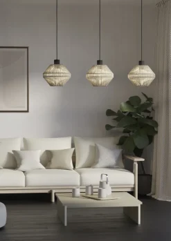 EGLO Retrofit Balkenpendel MIDSUMMER 3-flg creme