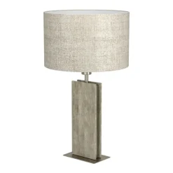 EGLO Retrofit Tischlampe BELESAR 67 cm naturfarbig