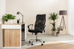 EGLO Tripod Stehlampe BIDFORD II, Holz/Metall/Textil, Höhe 154 cm Braun/Beige/Goldfarbig