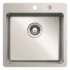 Einbauspüle LEIKO silberfarbig