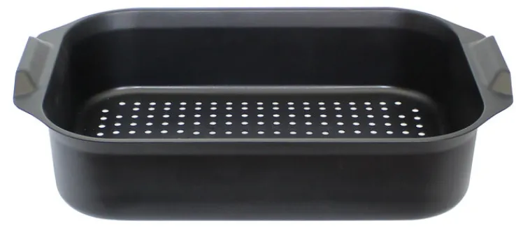 ELO mit Freude kochen! ELO Bräter mit Dünst- und Gareinsatz Aluguss schwarz