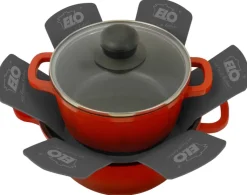 ELO mit Freude kochen! ELO Pfannenschoner PRO TEC 2-teilig Textil schwarz