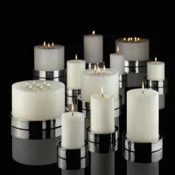 ENGELS KERZEN Kerzenständer FONDO 11 cm silberfarbig