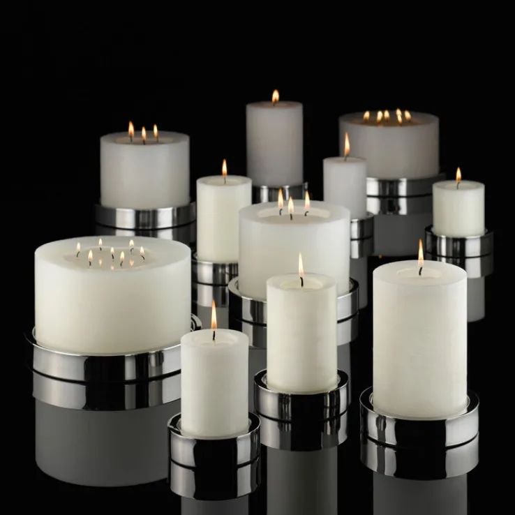 ENGELS KERZEN Kerzenständer FONDO 11 cm silberfarbig