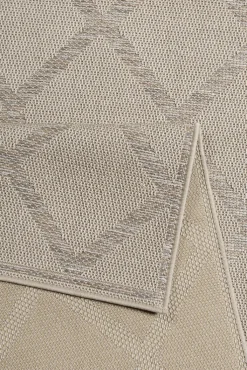 ESPRIT Outdoorteppich RHOMB 160 x 225 cm beige/grau