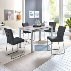 Esstisch 110 x 70 cm NB Betonoptik /grau gepulvert