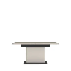 QUARTIER Esstisch VODOL 160-200x75 cm Sand/Schwarz