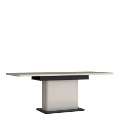 QUARTIER Esstisch VODOL 160-200x75 cm Sand/Schwarz