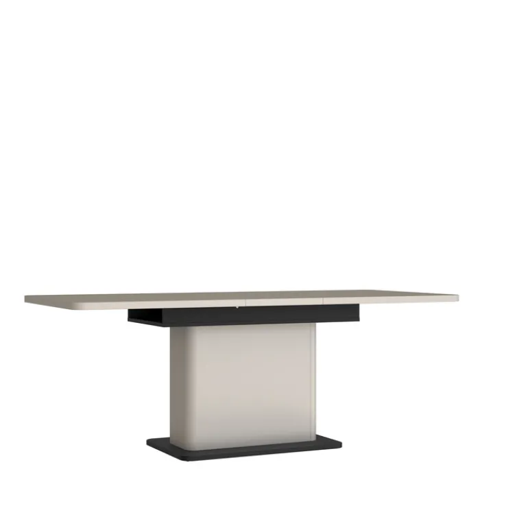 QUARTIER Esstisch VODOL 160-200x75 cm Sand/Schwarz