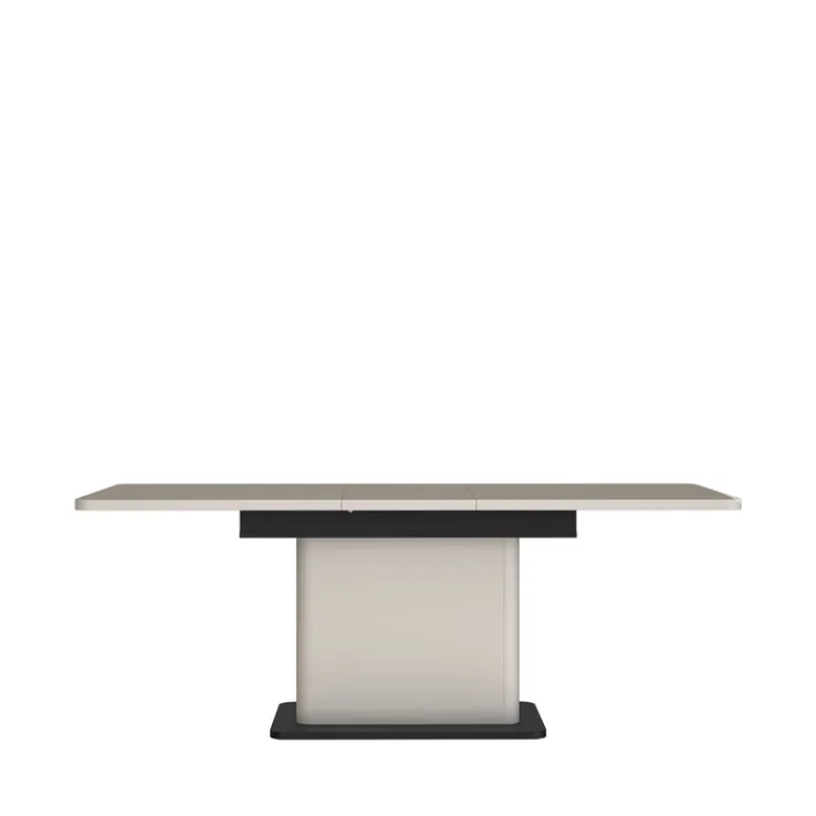 QUARTIER Esstisch VODOL 160-200x75 cm Sand/Schwarz