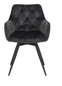 QUARTIER Esszimmerstuhl FLORENTINA 2er Set anthrazit