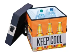 Faltkiste FANBOX II schwarz/orange/weiß