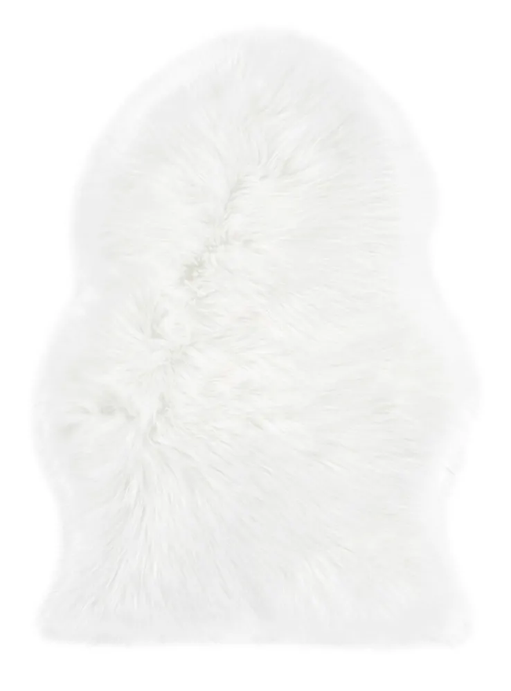 Fellteppich OVIUM 55 x 80 cm weiß