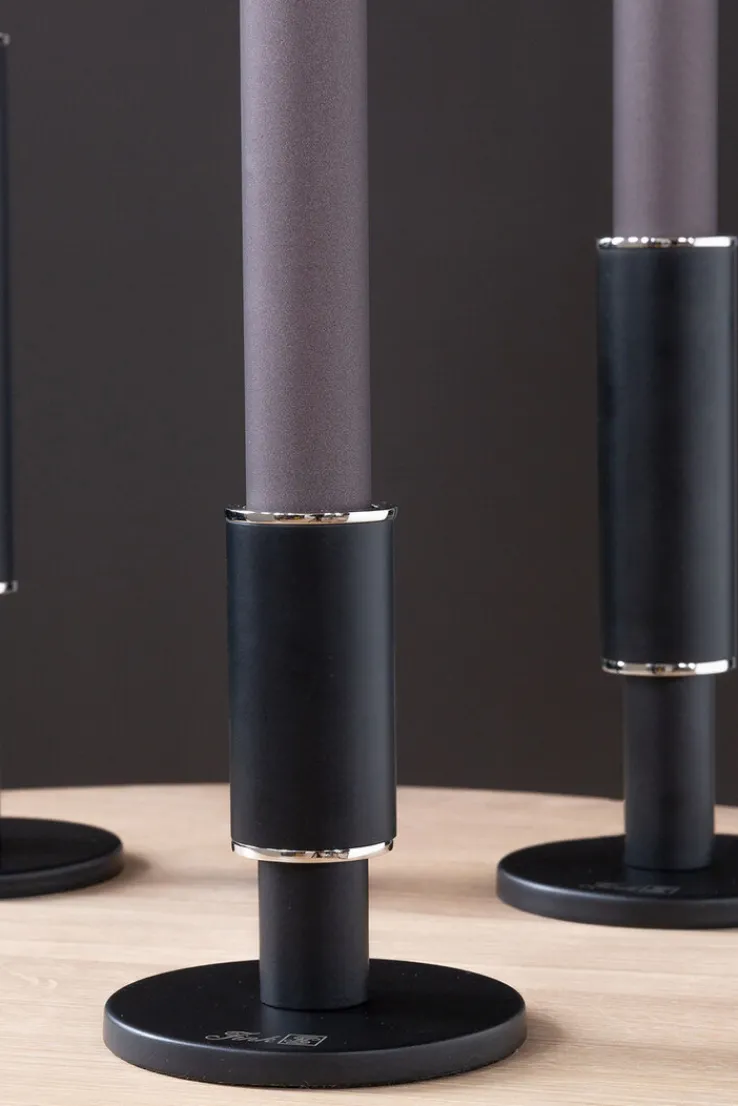 Fink Kerzenleuchter RITMO schwarz klein