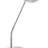 FISCHER & HONSEL CCT LED Tischlampe DENT nickelfarbig