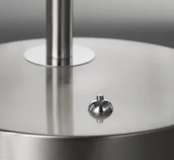 FISCHER & HONSEL CCT LED Tischlampe DENT nickelfarbig