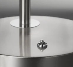 FISCHER & HONSEL CCT LED Tischlampe DENT nickelfarbig