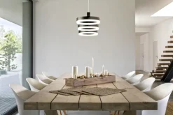 FISCHER & HONSEL LED Balkenpendel KIKU 105 cm sandschwarz