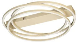 FISCHER & HONSEL LED Deckenlampe KIKU Metall/Kunststoff Ø 56 cm Beige