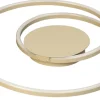 FISCHER & HONSEL LED Deckenlampe HOLY, Ø 49 cm, Metall/Kunststoff, Beige