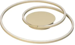 FISCHER & HONSEL LED Deckenlampe HOLY, Ø 49 cm, Metall/Kunststoff, Beige