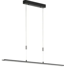 FISCHER & HONSEL LED Pendellampe METZ TW schwarz/ nickelfarbig