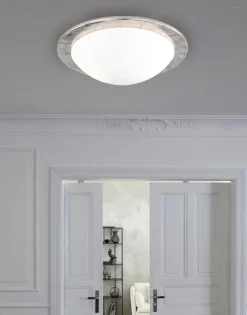 FISCHER & HONSEL RETROFIT Deckenlampe SHINE ALU I nickelfarbig/antik