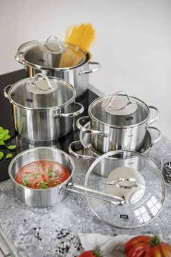 Fissler Kochtopfset PALERMO 5 tlg Edelstahl 18/10
