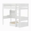 Kinder FLEXA Hochbett WHITE mit Sofabett