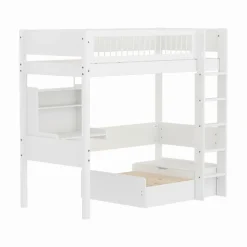 Kinder FLEXA Hochbett WHITE mit Sofabett
